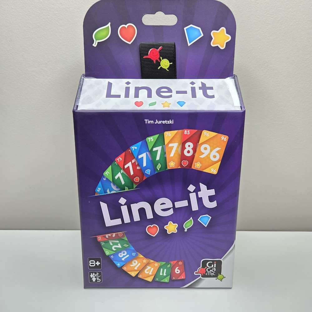 Line-It Card Game Gigamic GMLI-EN‎ Family Run Collecting Number Fast Quick